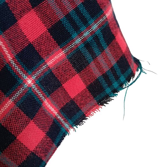 Vintage Mens Flannel Shirt XLT XL TALL 70's RED/GREEN ACRYLIC PLAID RELIC LOGGER - Picture 10 of 11